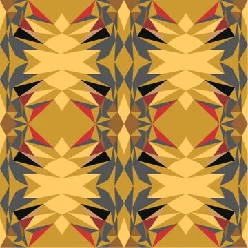 Seamless colourful pattern geometric backgrounds vector design Stock Illustration