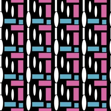 Seamless colourful pattern geometric backgrounds vector design Stock Illustration