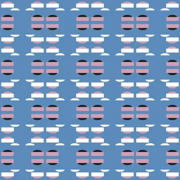 Seamless colourful pattern geometric backgrounds vector design Stock Illustration