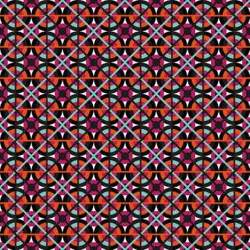 Seamless colourful pattern geometric backgrounds vector design Stock Illustration