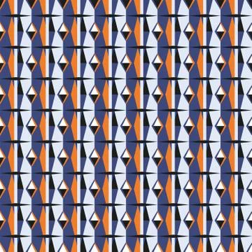 Seamless colourful pattern geometric backgrounds vector design Stock Illustration