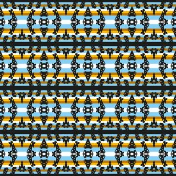 Seamless colourful pattern geometric backgrounds vector design Stock Illustration