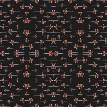 Seamless colourful pattern geometric backgrounds vector design Stock Illustration