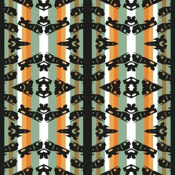 Seamless colourful pattern geometric backgrounds vector design Stock Illustration