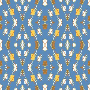 Seamless colourful pattern geometric backgrounds vector design Stock Illustration