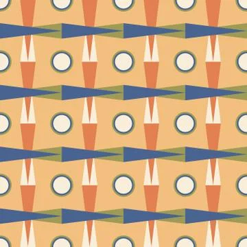 Seamless colourful pattern geometric backgrounds vector design Stock Illustration