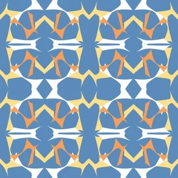 Seamless colourful pattern geometric backgrounds vector design Stock Illustration