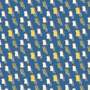 Seamless colourful pattern geometric backgrounds vector design Stock Illustration