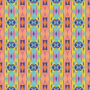 Seamless colourful pattern geometric backgrounds vector design Stock Illustration