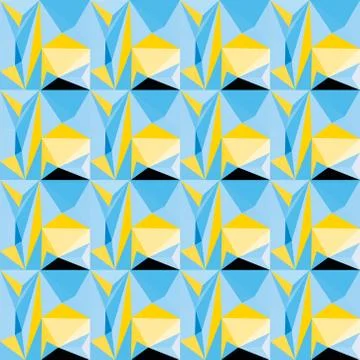 Seamless colourful pattern geometric backgrounds vector design Stock Illustration
