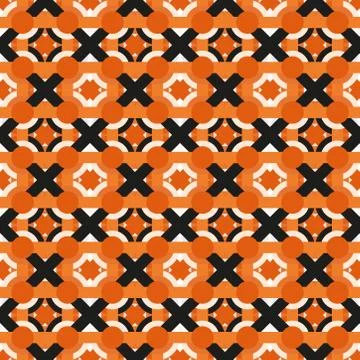 Seamless colourful pattern geometric backgrounds vector design Stock Illustration