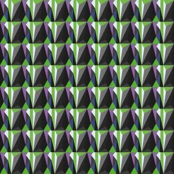 Seamless colourful pattern geometric backgrounds vector design Stock Illustration