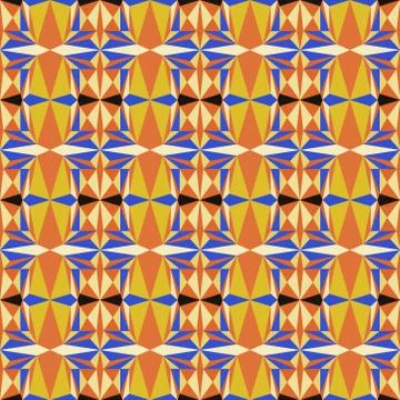 Seamless colourful pattern geometric backgrounds vector design Illustrazione stock