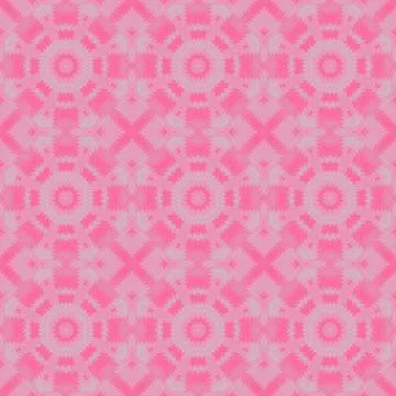 Seamless concentric circle pattern pink violet gray Stock Illustration