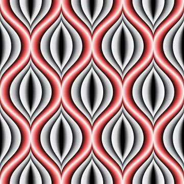 Seamless concentric shape background pattern. Stock Illustration