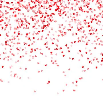 Seamless confetti hearts background Stock Illustration