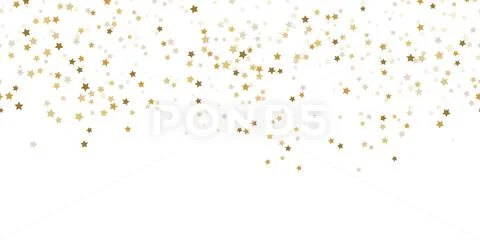 Seamless confetti stars background for christmas time Stock Illustration