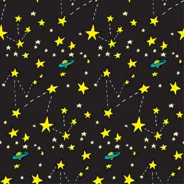 Seamless Constellations Stock Illustration