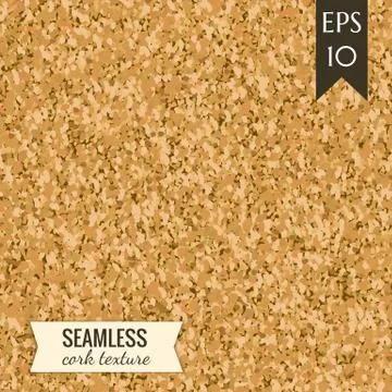 Seamless cork texture. Illustrazione stock
