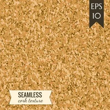 Seamless cork texture. Stock Illustration