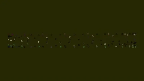 Seamless Cosmic Bokeh Pattern Animation on Deep Black Abstract Background Stock Footage 342207114