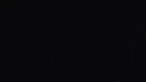 Seamless cosmic glow ring animation on deep black technology background Stock Footage 343659663