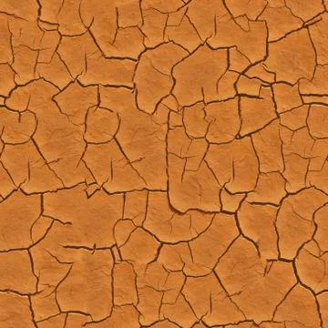 Seamless cracked earth ground texture Иллюстрация