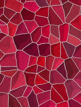 Seamless cracked multi colored pattern in red and pink Illustrazione stock