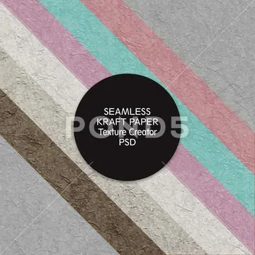 Seamless craft paper texture creator PSD template PSD Template
