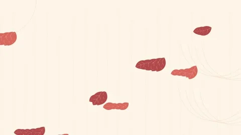 Seamless Cream Background with Abstract Pink and Red Brush Strokes Stock Footage 344517448