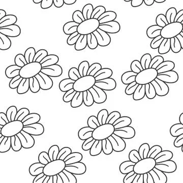 Seamless creative flower pattern. Vector pattern for textiles, packaging and Stock Illustration