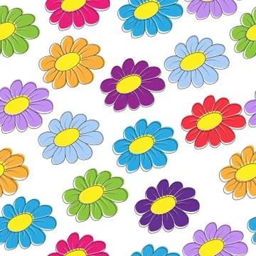 Seamless creative flower pattern. Vector pattern for textiles, packaging and Stock Illustration