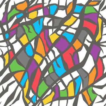 Seamless creative mosaic geometric vector background. Stock Illustration