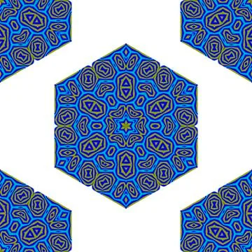 Seamless Creative Ornamental Colorful Pattern. Illustrazione stock