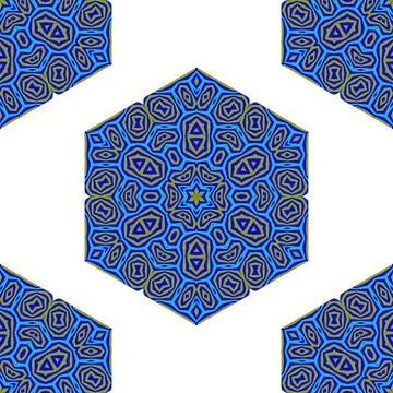 Seamless Creative Ornamental Colorful Pattern. Seamless Creative Ornamenta... Foto stock