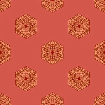 Seamless Creative Ornamental Pattern Seamless Creative Ornamental Colorful... Stock Photos