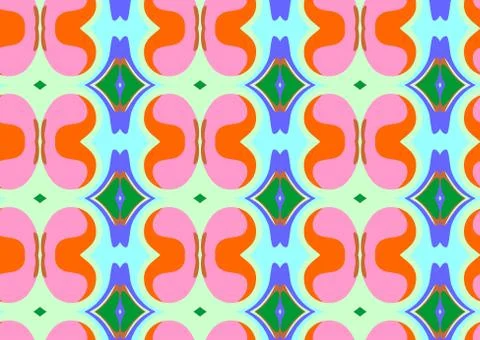 Seamless creative pattern Stock Illustration