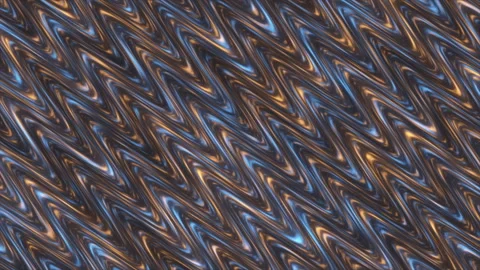Seamless creative stylish gold blue animated in the form of curved wavy lines Stock Footage 259649397