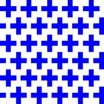 Seamless Cross Pattern, vector illustration Stock Illustration