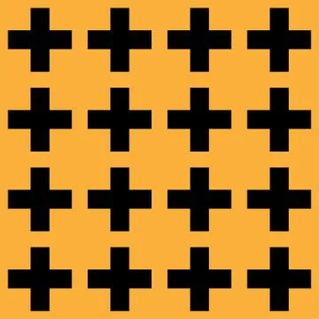 Seamless Cross Pattern, vector illustration Stock Illustration