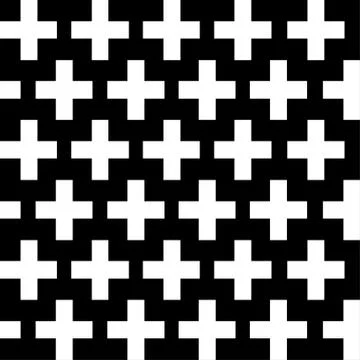 Seamless Cross Pattern, vector illustration Stock Illustration