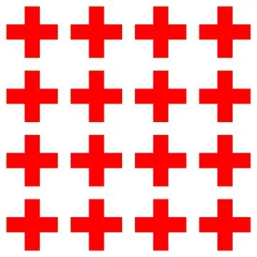 Seamless Cross Pattern, vector illustration Stock Illustration