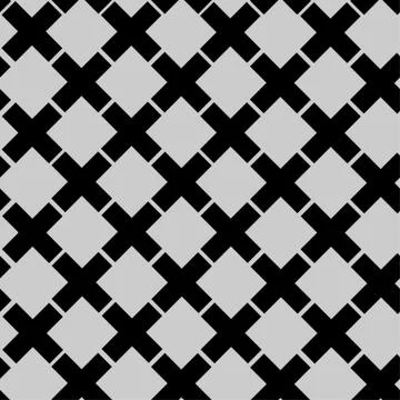Seamless Cross Pattern, vector illustration Stock Illustration