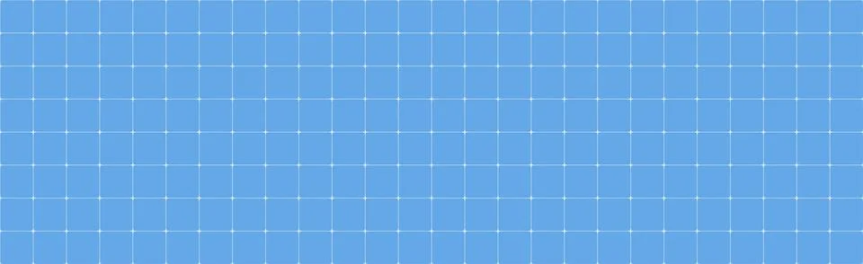 Seamless cross white grid texture on blue background. Square millimeter paper 스톡 일러스트