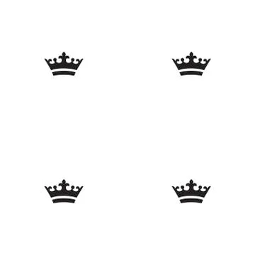 Seamless crown pattern. Stock Illustration