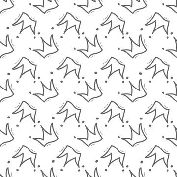 Seamless crown pattern for texture, textiles, and simple backgrounds イラスト素材