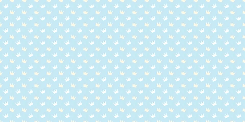 Seamless crown repeat pattern vector. Illustrazione stock