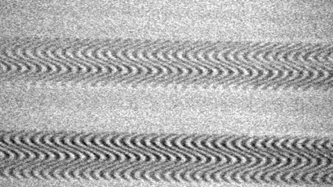 Seamless CRT VHS Static Overlay with Intentional Distorted Signal Effects in Vídeos de archivo 314378379