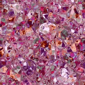 Seamless crystal glass pattern Stock Illustration