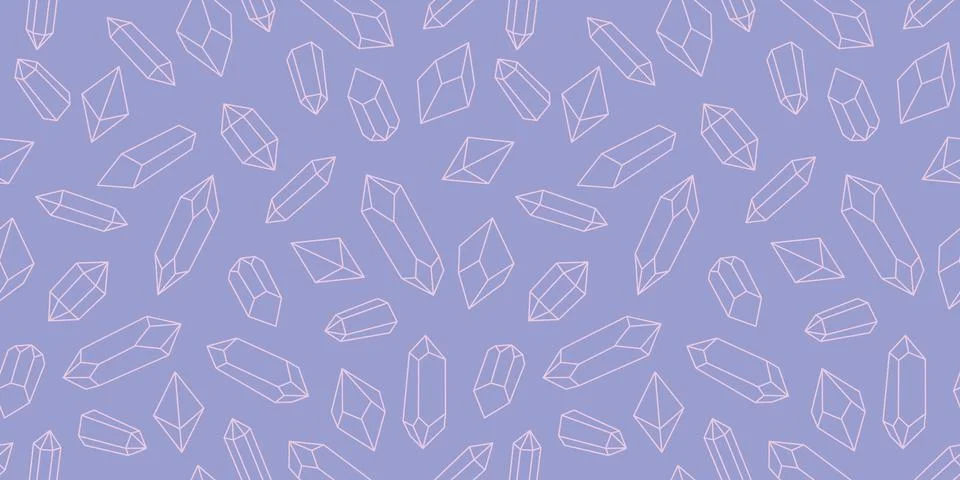 Seamless crystal repeat pattern vector background Stock Illustration